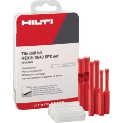 Broca para azulejos HEX 6-10/40 SPX jueg