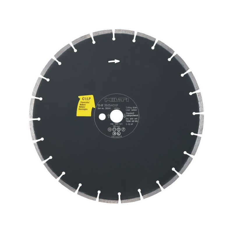Disco para sierras de suelo C1/LP (concreto)