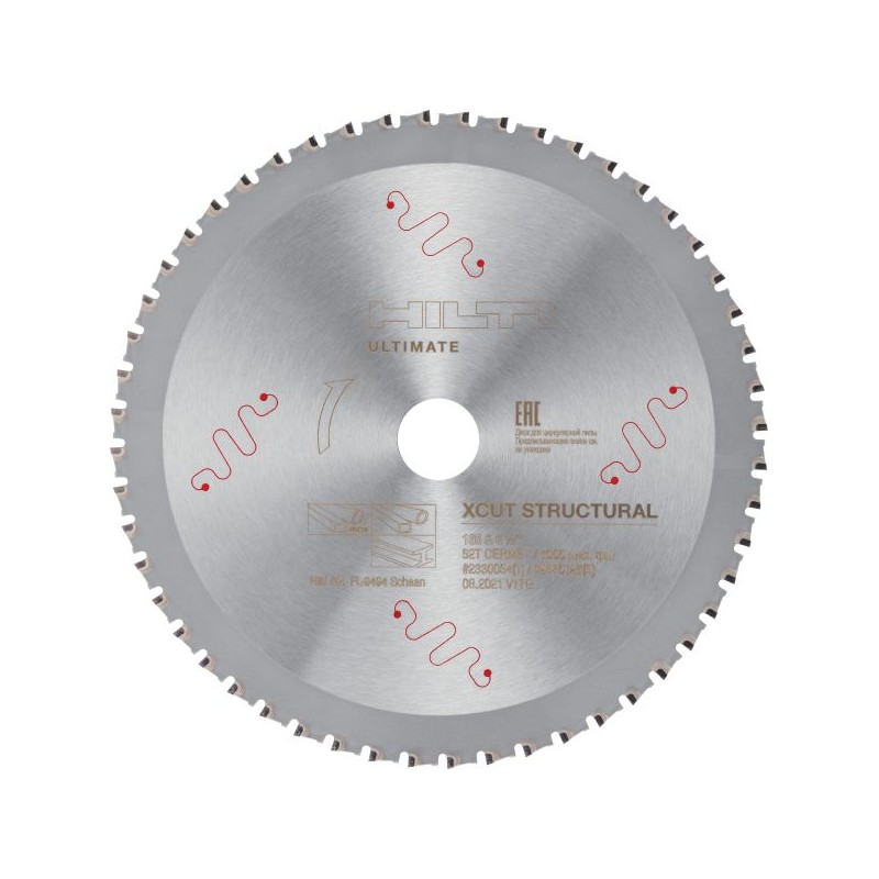 Disco de sierra circular X-Cut de acero y acero estructural